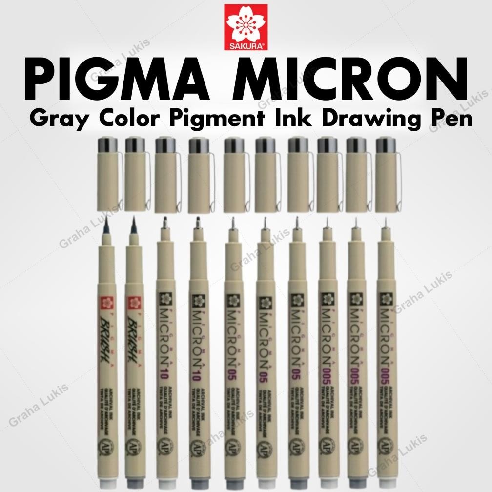 

SAKURA Pigma Micron Gray Color Pigment Ink Drawing Pen DiM