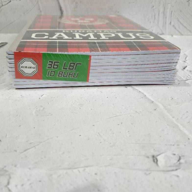 

(10 Pcs) Buku Tulis Campus Kuramas 36 Lembar Ukuran Panjang