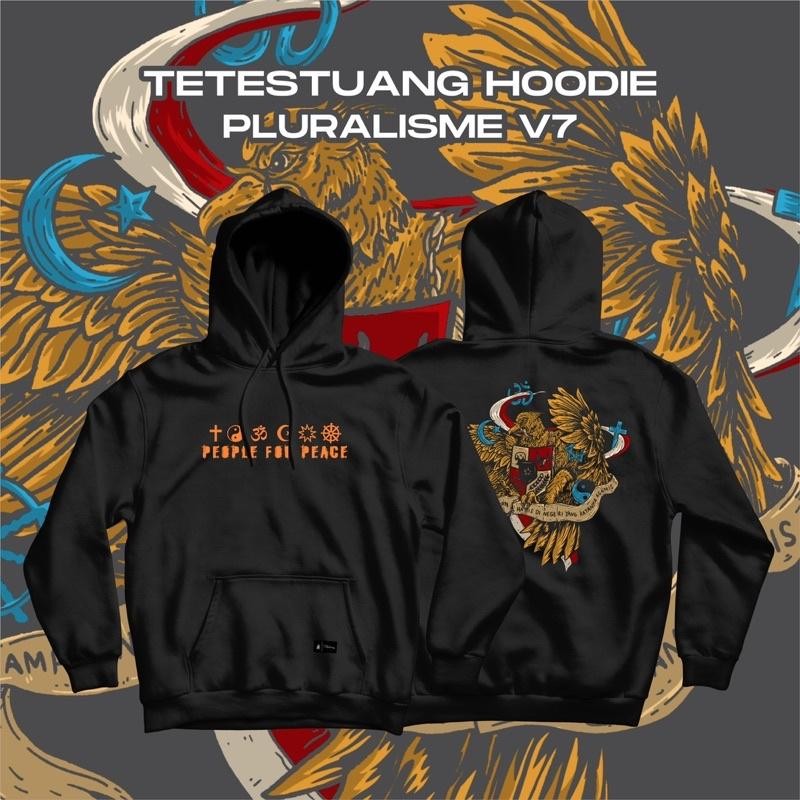 Tetestuang Hoodie Pluralisme V7 | Pluralisme Burung Elang | Garuda | Original Hoodie Tetestuang Terb