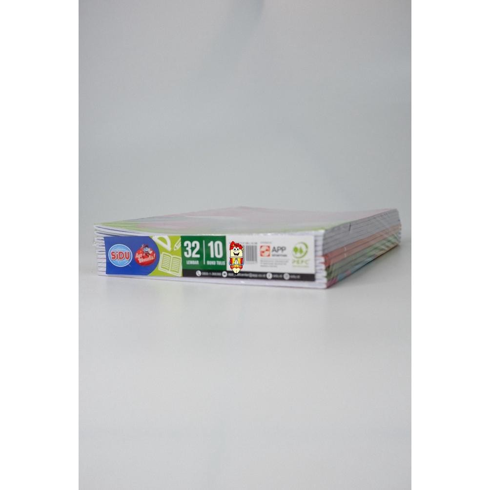 

Buku Tulis SiDU 32 Lembar Isi 10 Pcs Kertas 60 GSM