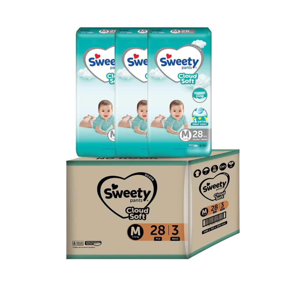 Sweety Silver Pants S96 / M84 / L78 / Xl78 / Xxl66 3 Pack/Dus (Online Exlusive) Terlaris Best Qualit