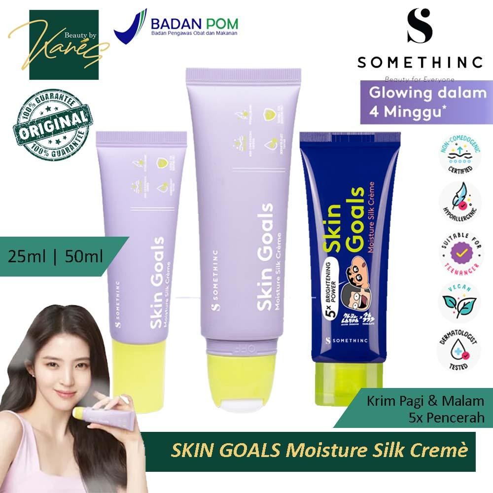 Somethinc Skin Goals Moisture Silk Creme Moisturizer Krim Pelembab Wajah Basic Skincare Termurah Bes