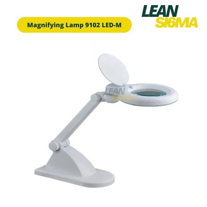 

Sale Magnifying Lamp 9102 Led Magnifier Glass 5D Kaca Pembesar Diopter