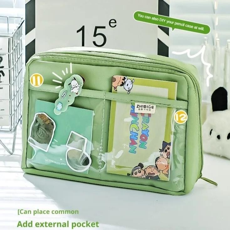 

Tempat Pensil Korea Jumbo 12 Layer Kanvas Nylon