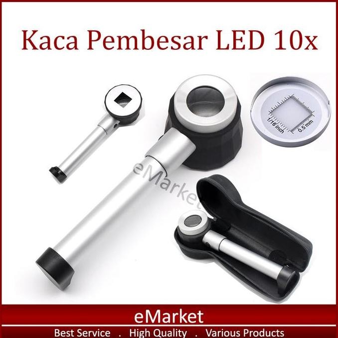 

Sale Kaca Pembesar Led 10X / Lampu Lup Lensa Magnifier Handheld / Membaca