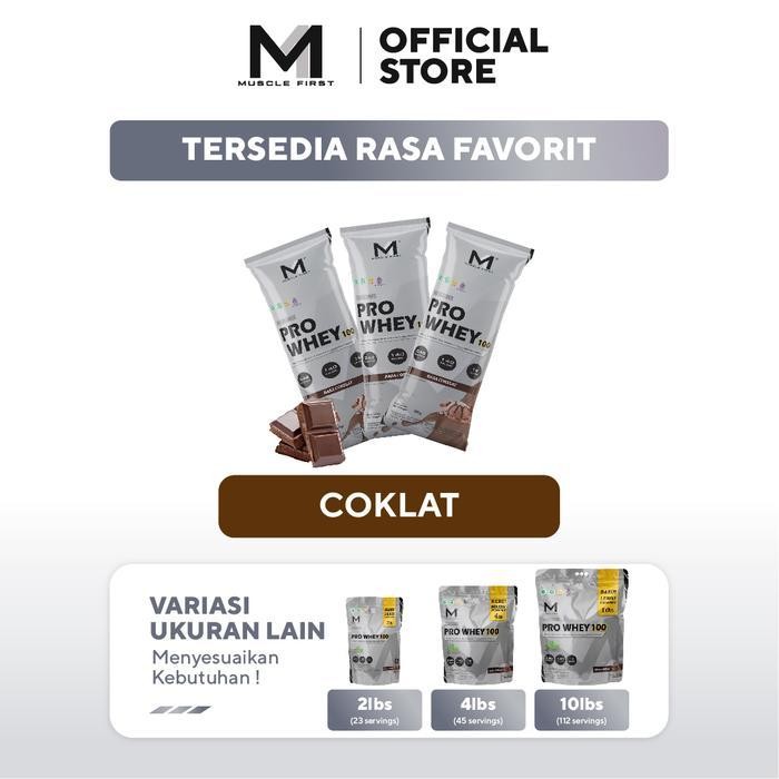 Muscle First Pro Whey 100 Box - Whey Protein Suplemen Fitness