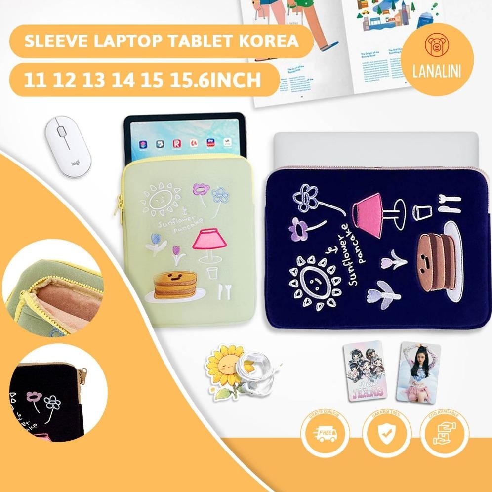 Tas Laptop Korea Sleeve Pouch Sarung Bag Case Ipad Tab Tablet Macbook Air ProM3 M2 M1 Notebook Asus 
