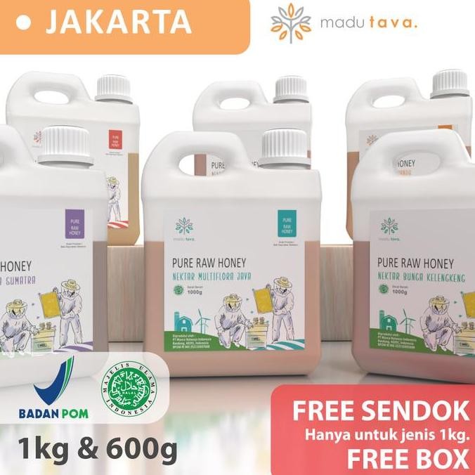 

NEW Madu Murni Asli Tava Nektar 1kg & 600gr 100% Pure Raw Honey Alami READY