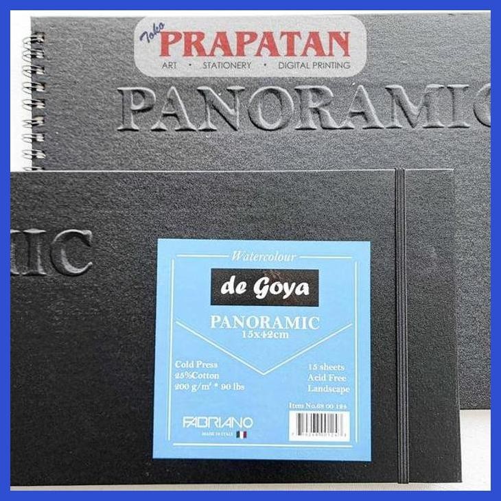 

( SEKOLAH / LUKIS ) READY DE GOYA PANORAMIC WATERCOLOR PAD 200GSM 15 LEMBAR (SENI / MENGGAMBAR / ART / KERAJINAN ) PRIVASI AMAN
