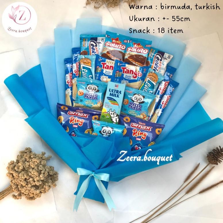 

Ready Stock (B16) Buket Snack/Bucket Snack/Snack Bouquet [Include Packing + Kartu Ucapan]