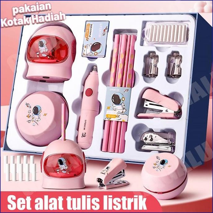 

GAGALU Electric Stationery Set / Set Alat Tulis /Elektrik Rautan Pengh