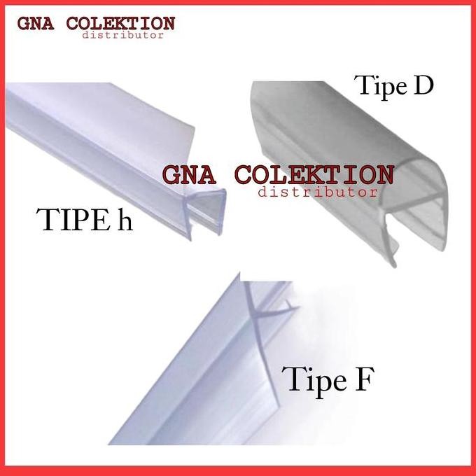 Clip Seal Pintu Kaca 10Mm 220Cm Water Seal Shower Box Seal Pintu Kaca