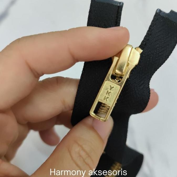 {{{{}}] Resleting Jaket YKK gigi Besi 55cm