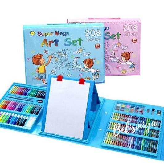 

Grosir 2Pcs Kids Mega Art Colng Set Crayons Oil Pastels Color Pencils For Drawing Painting Stationery