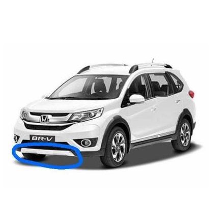 Body Kit Garnish List Lis Spoiler Cover Tutup Bumper Bemper Depan Bawah Silver Honda Brv Br-V Gen 1 