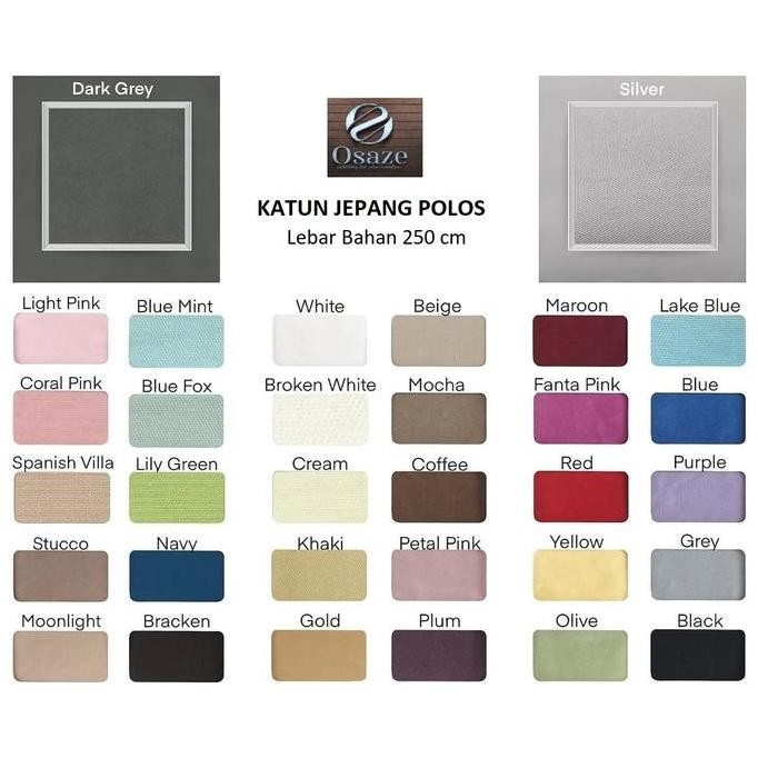 Sprei Katun Jepang Polos Uk.90x200 sd 120x200