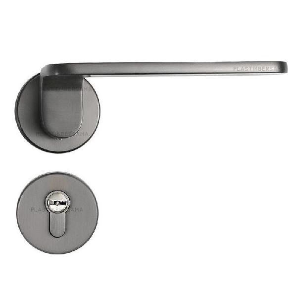 Handle Pintu Hitam Set Gagang Pintu Rumah Minimalis Komplit Ukuran Kecil Kamar Tidur