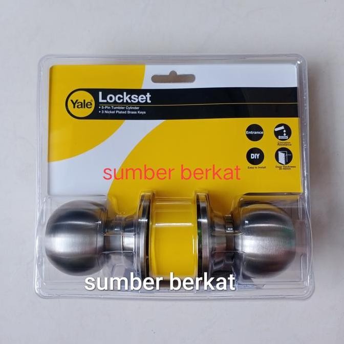 Kunci Bulat Yale Vca 5127 Us32D / Kunci Kamar Mandi Yale