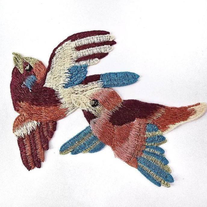 

Produk Unggulan] bordir burung premium import