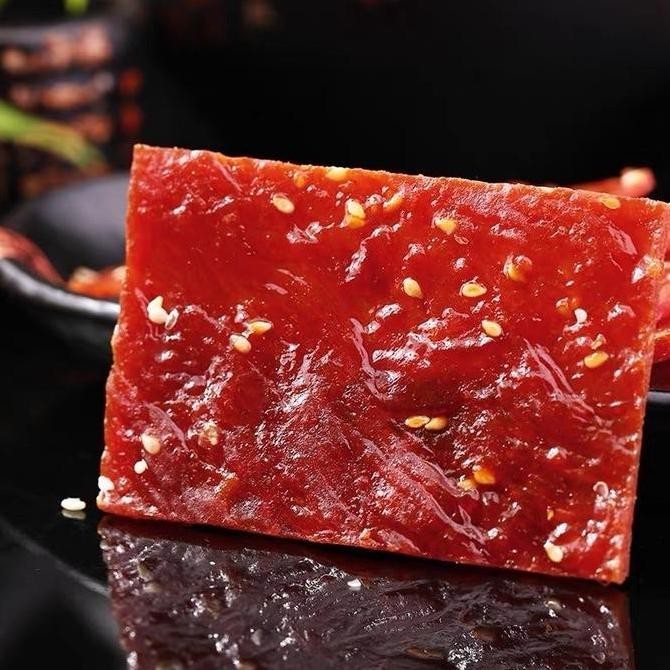 Daging Babi Lembut Dendeng Babi Segar Bakkwa Dendeng Halus Kotak 100Gr