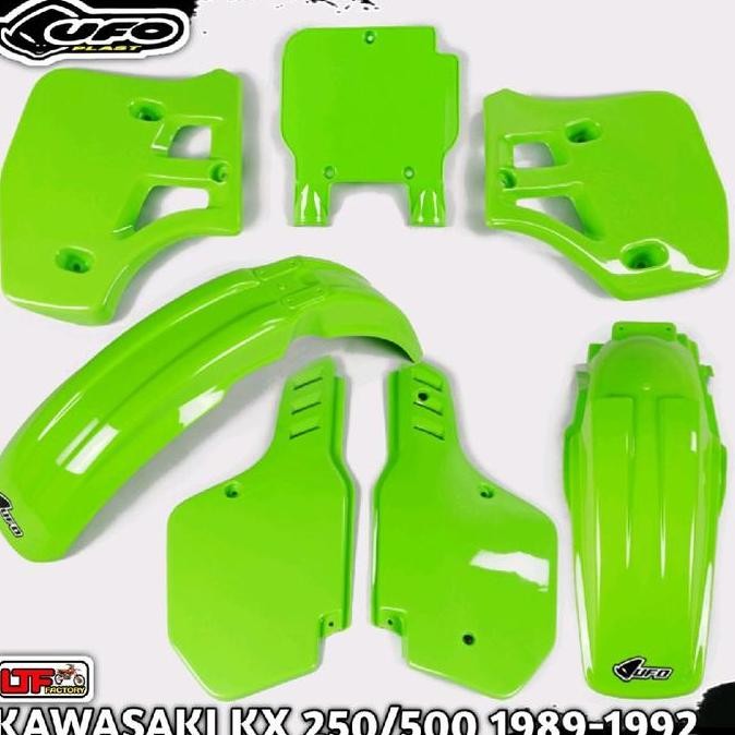 cusss order] KAWASAKI KX 250 500 1989 1900 1991 1992 - UFO VINTAGE COMPLETE PLASTIK KIT - COVER BODY