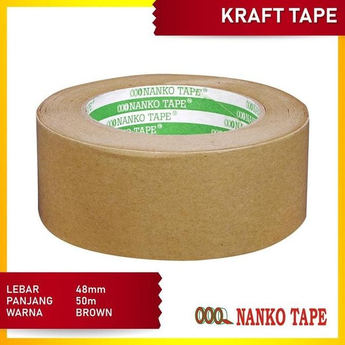 

Nanko Lakban Kraft Tape 48 mm x 50 m Coklat - 6pcs