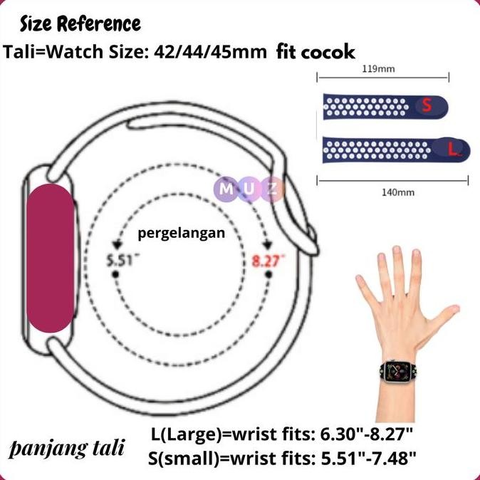 NEW SALE PROMO Strap untuk iwatch T500 T55 T500plus S20 IWO HW22 strap iwatch Tali Jamtangan smartwa