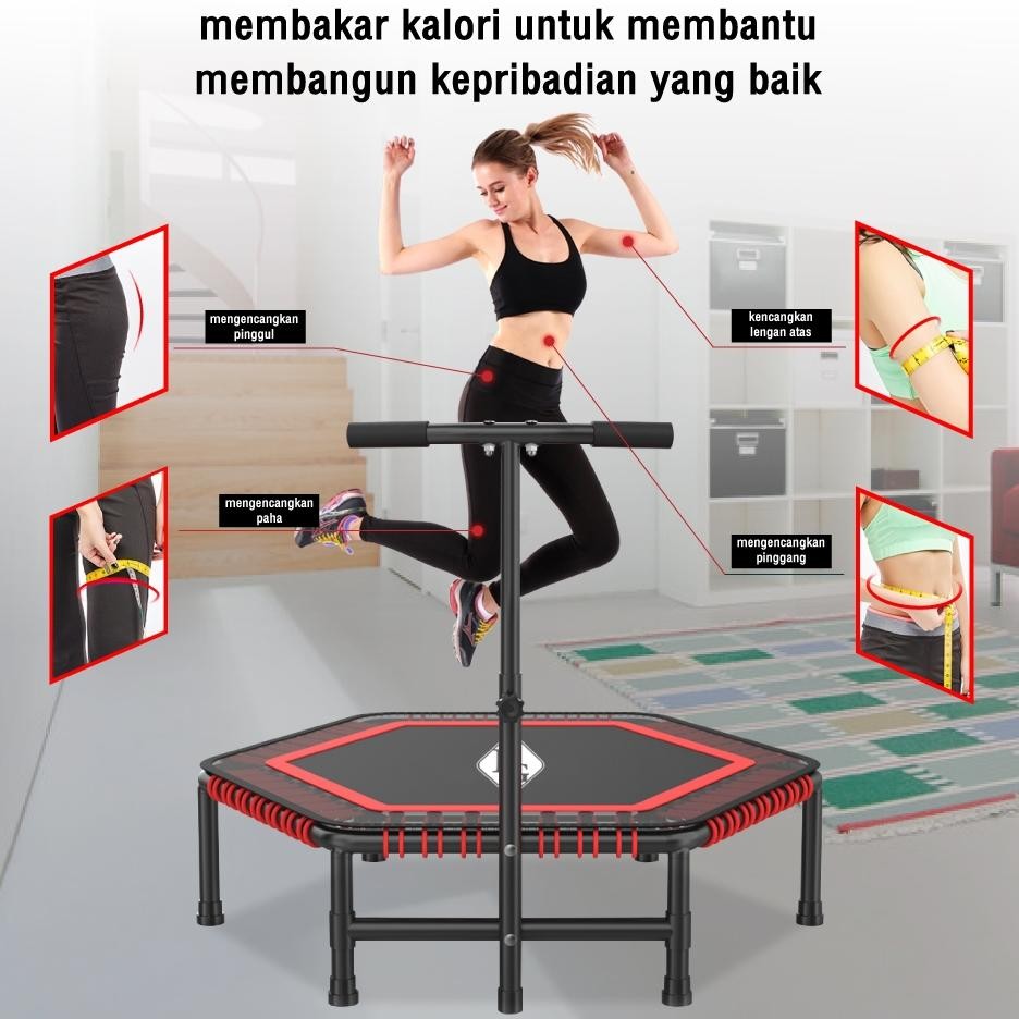 Trampoline Anak Dewasa KUAT HINGGA 200KG Trampolin Indoor Outdoor