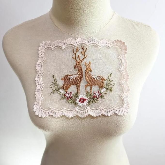 

~^~^~^] Lace bordir kijang kotak