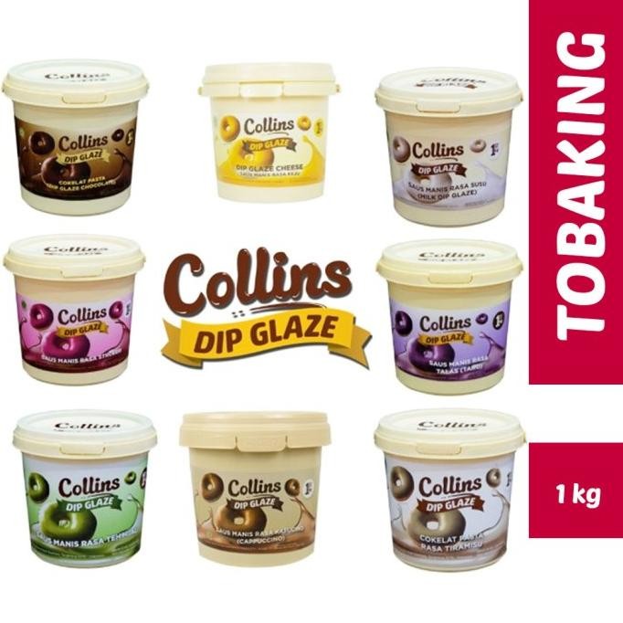 

Ready_Stock_Cod Collins Dip Glaze 1 Kg Choco Crunchy Topping Kue Donut Pisang He-87