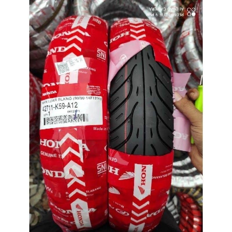 Ban Motor Federal Honda Ahm K59 A12 90/90-14 Tubeless Ban Belakang Matic Vario Beat Spacy Ban Luar T