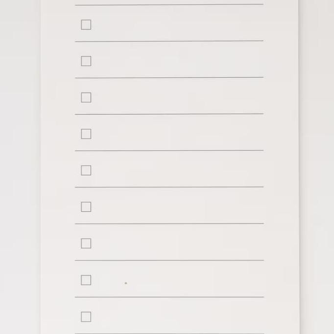 

Muji Notepad Checklist Strip Memo Pad 40 Sheets Original Japan DS