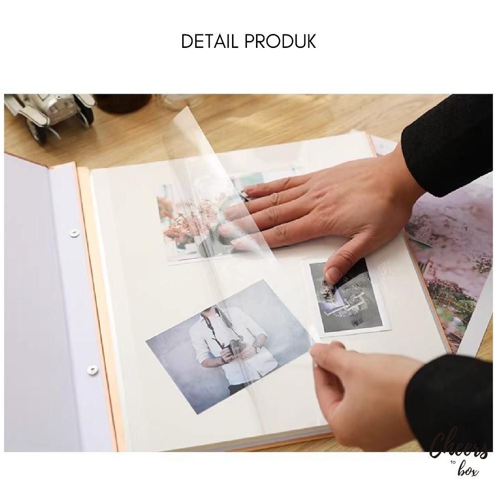 Ct_C1077 Buku Album Diy / Tempat Foto Ukuran 2R 3R 4R 5R 6R 8R 10R / Buku Album Foto Model Tempel Se