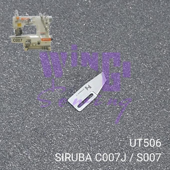 Ut506 Siruba C007J S007 Pisau Mesin Jahit Overdeck Kam Siruba