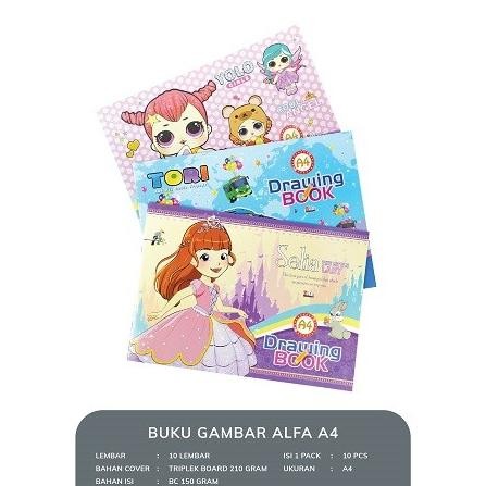 

Premium 10Pcs Alfa Drawing Book A4 Buku Gambar A3 Prermium