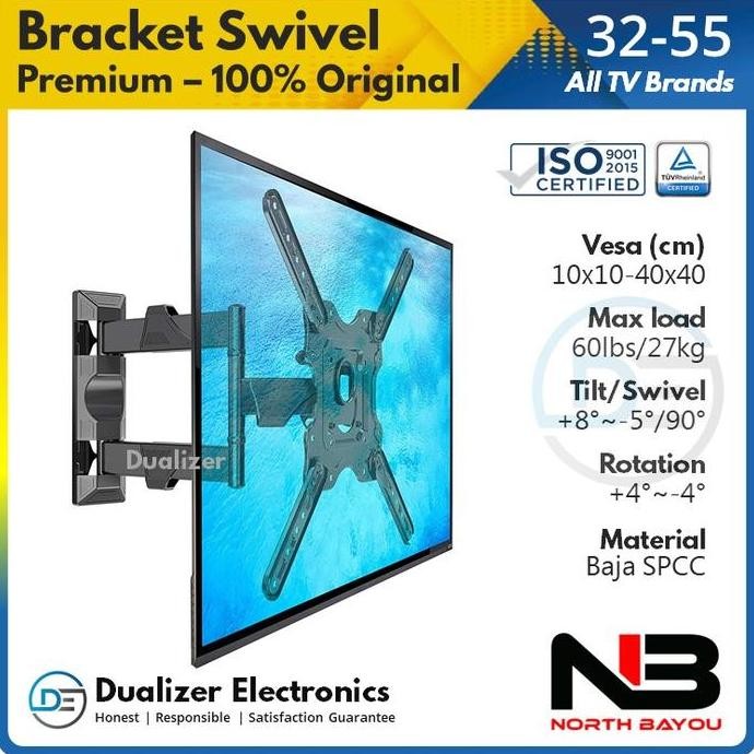 Bracket Tv Premium 32 43 49 50 55 Inch Xiaomi Mi Tv Realme Lg Samsung