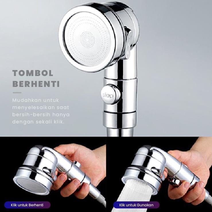 Kepala Shower kamar mandi Head Shower Bahan Abs Bisa Air Panas Dan Dingin
