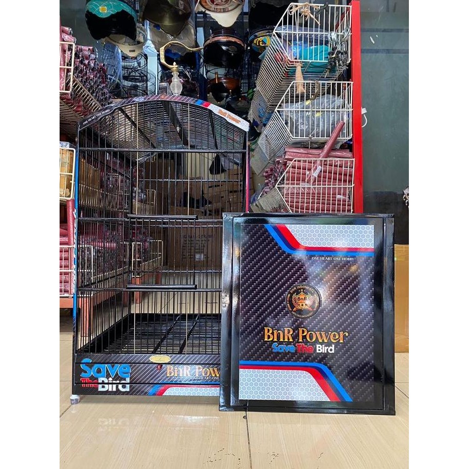 SANGKAR KANDANG KOTAK BNR DECAL POWER NEW NOMER 1 dan 2