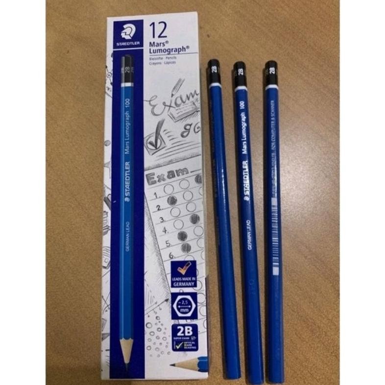 

12Pcs Pensil 2B Staedler Ujian Komputer
