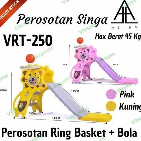 Mainan Perosotan Anak 2 in 1 + Ring dan Bola | Prosotan Anak Murah KUN