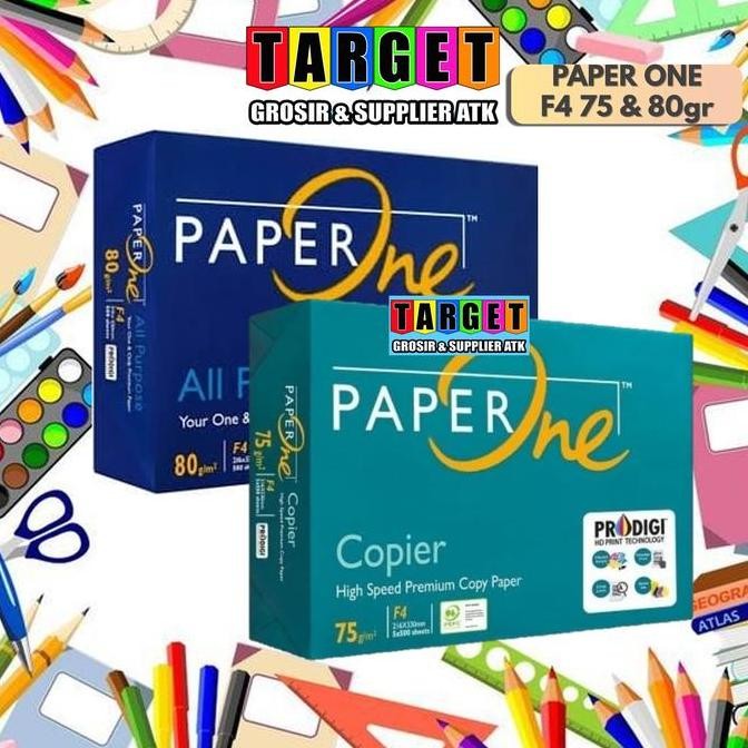 

PAPER ONE KERTAS HVS F4 / KERTAS PAPERONE 75gr 80gr