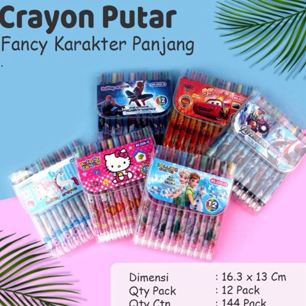 

Diskon Crayon Putar Panjang 12 Warna Krayon 12 Colour Twist Crayon Cute Character Body Gemuk Berkualitas