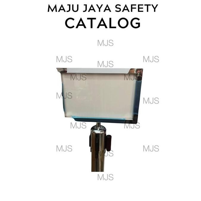

New Product - Sign Frame A4 Standing Signageposter Stainless Papan Tiang Antrian Potrait Silver Hitam Frame Tiang Antrian A4 Kiarastoreku