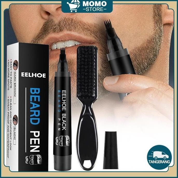

New Product - Beard Filling Pen Kit / Pena Jenggot 4-Tip / Jenggot Filler Pensil - Dengan Brush Kiarastoreku