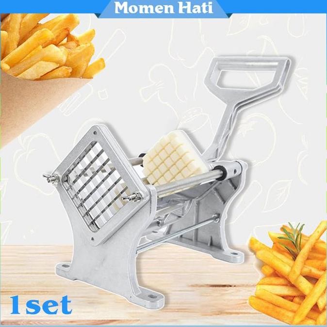 

Terlaris 1Set Alat Mesin Pemotong Kentang Goreng Potato Cutter Komersial