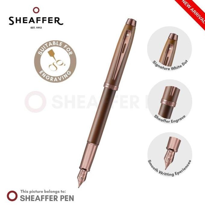 

Sheaffer 100 Coffee Edition Matt Brown With Regal Brown Pvd Trims Fountain Pen Co