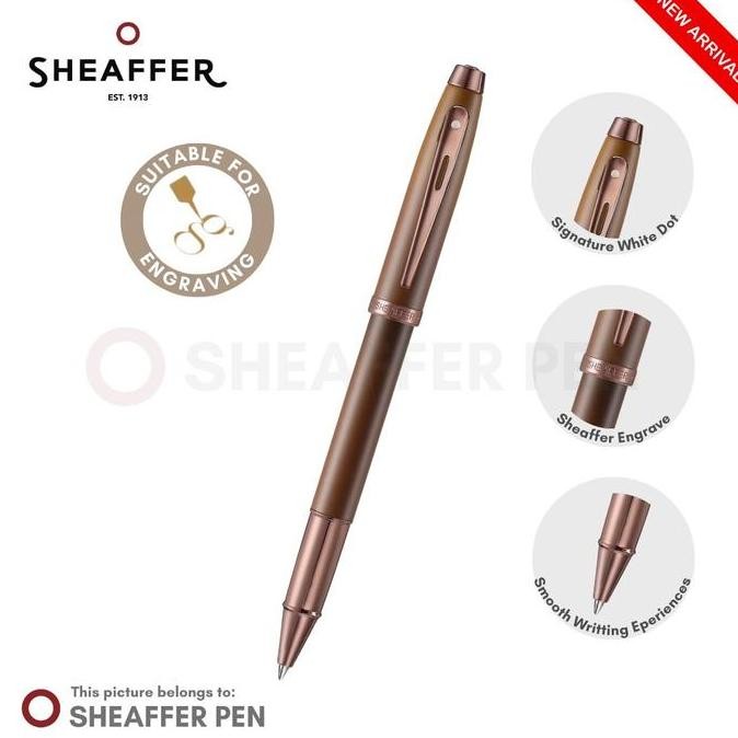 

Sheaffer 100 Coffee Edition Matt Brown With Regal Brown Pvd Trims Rollerball Pen Co