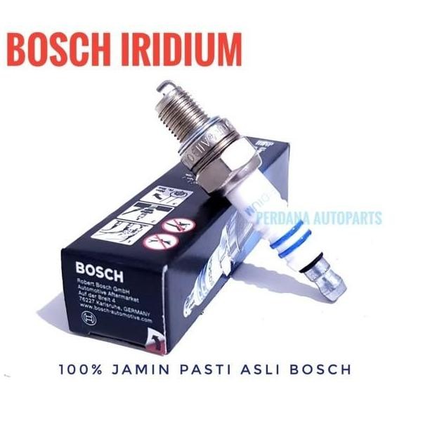 Busi Motor 4Tak Drat Pendek Bosch Double Iridium