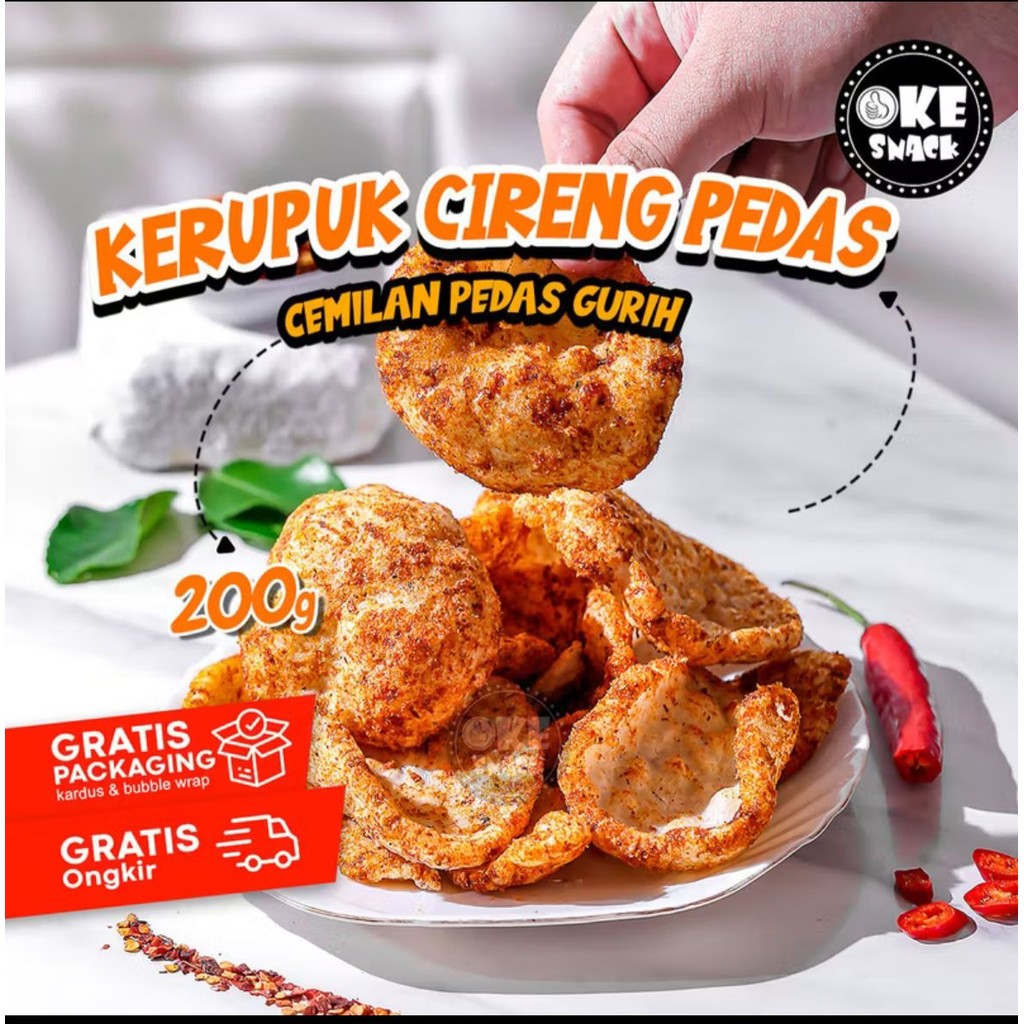 

Kerupuk Cireng Pedas Kerupuk Pedas Kerupuk Cireng Pedas Gurih 200g