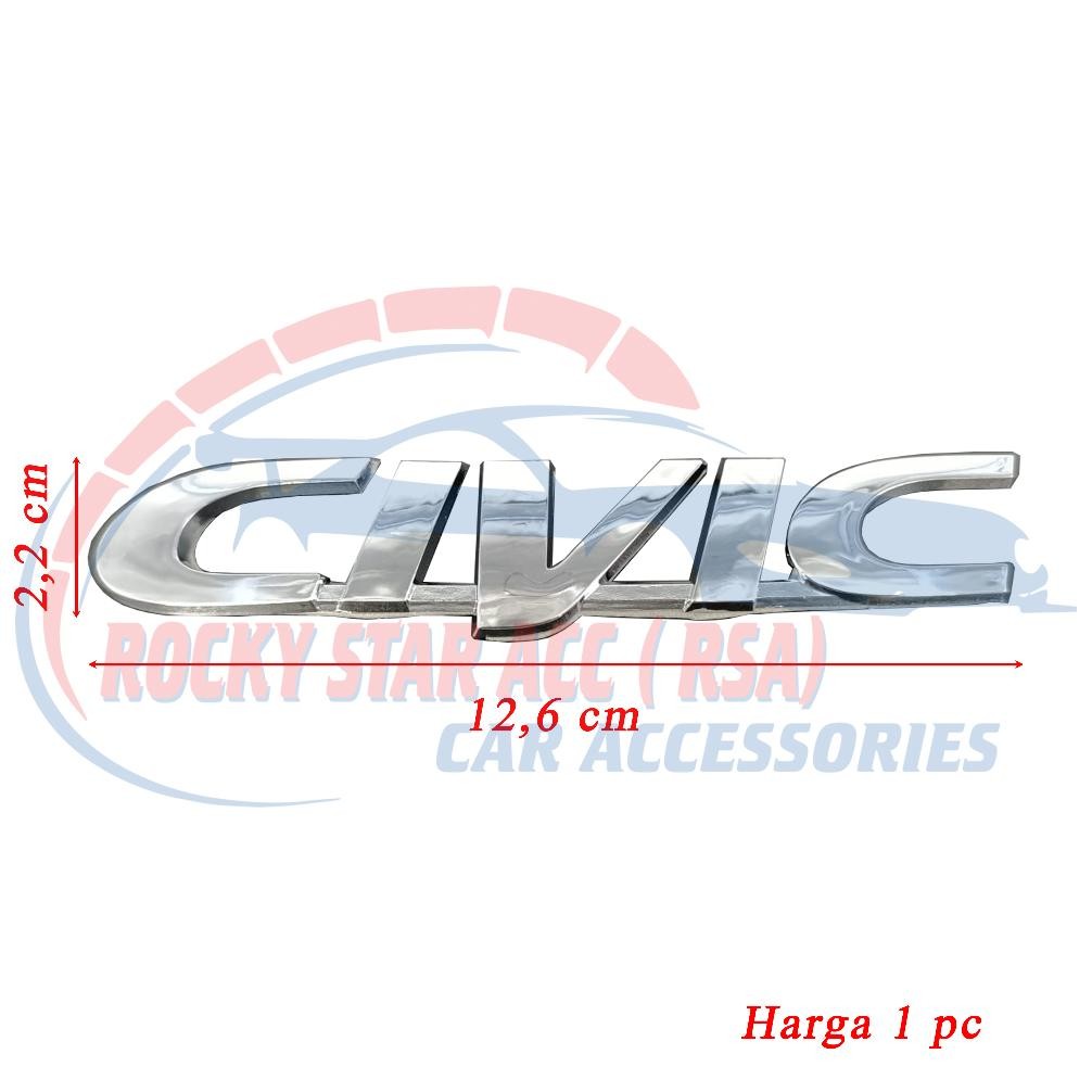 Emblem Mobil HONDA (Tulisan) " CIVIC " FERIO 1996-2000